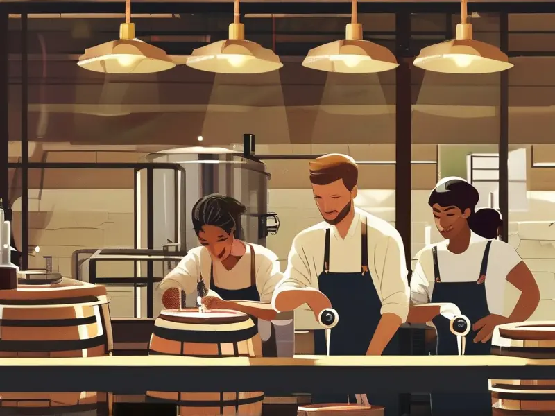 酿酒技术培训中心学员学习酿酒工艺