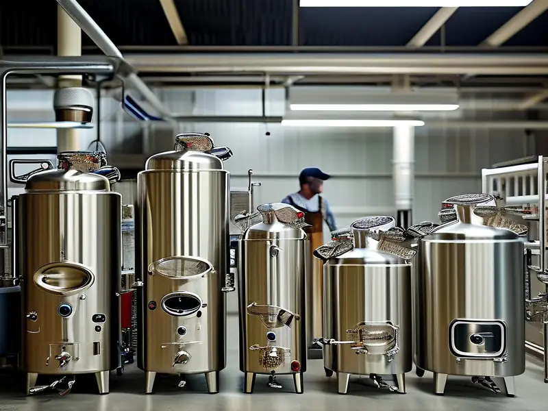 不同规格酿酒设备实拍图及价格对比展示