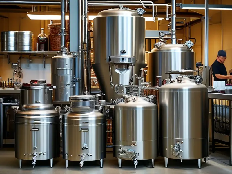 不同价位的酿酒设备实拍图展示