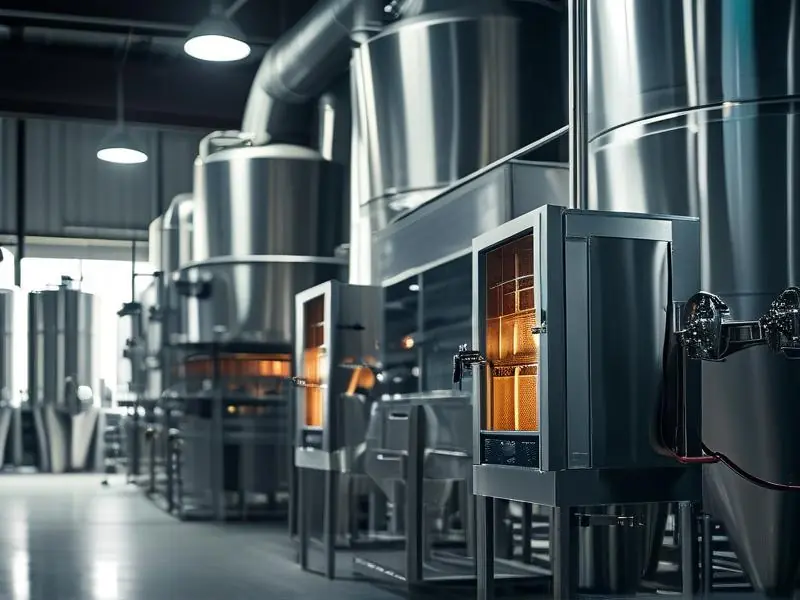 酿酒设备专用风机工作场景实拍图