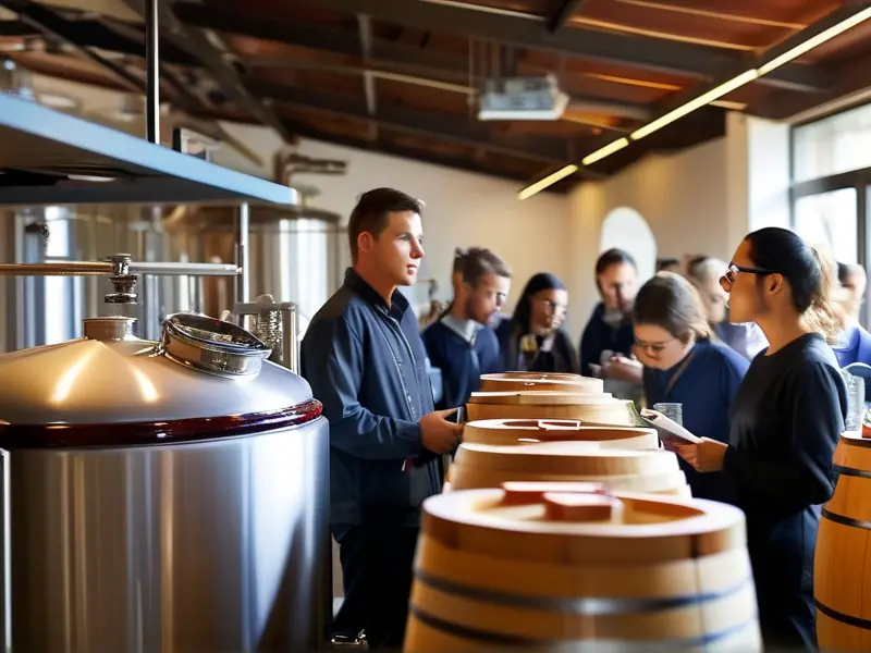 酿酒师培训学校实操课堂现场教学场景