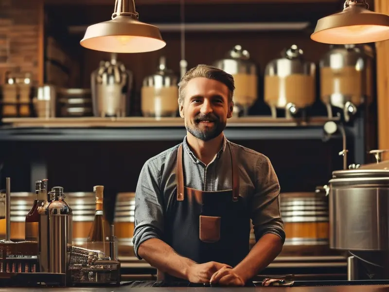 酿酒师通过视频教程演示酿酒技术