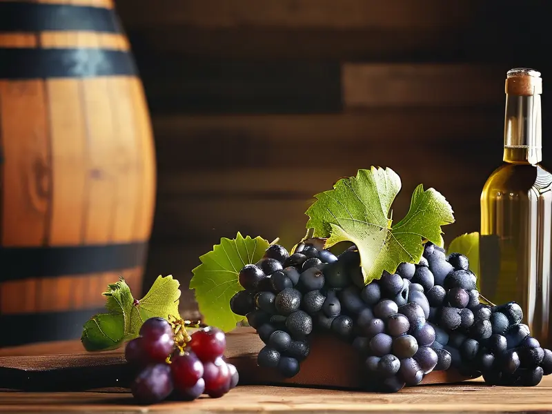 酿酒师挑选葡萄制作酿萄葡萄酒