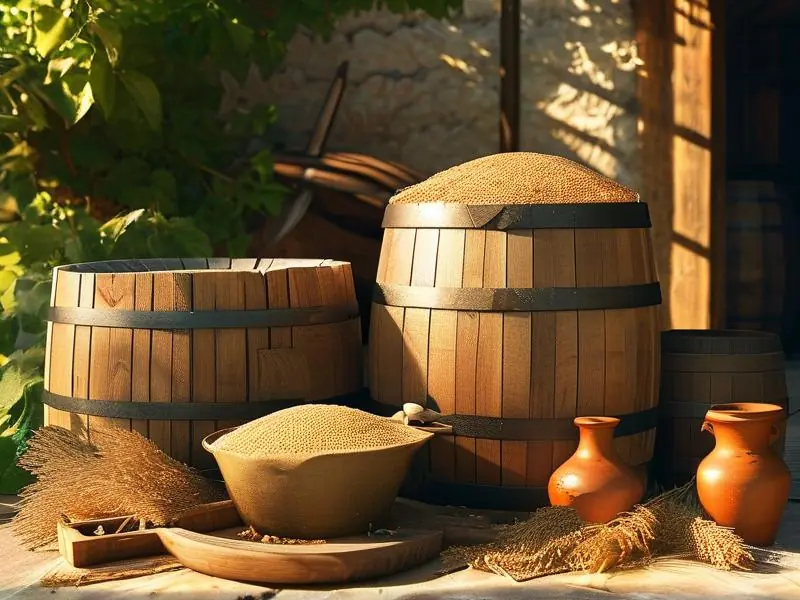 农村传统酿酒场景