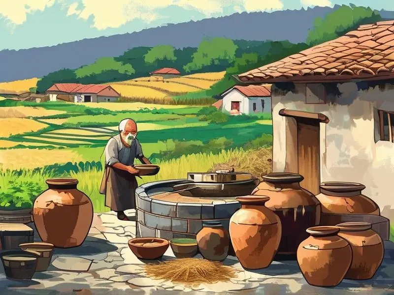 农村自家酿酒视频教程实景拍摄