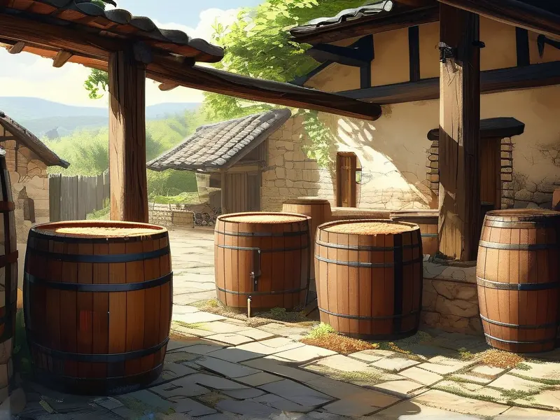 农家传统酿酒场景展示