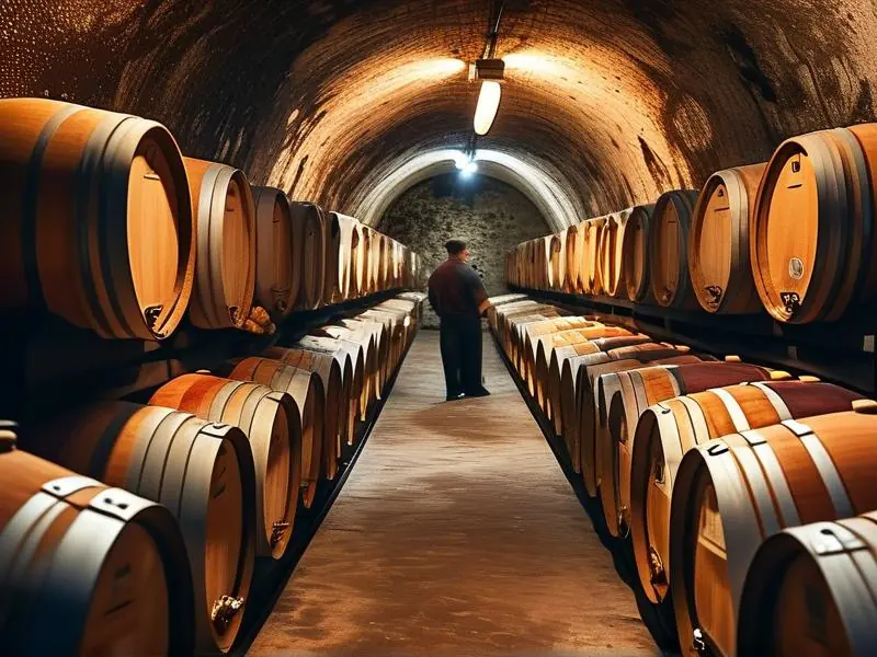 浓香型白酒传统窖藏场景实拍