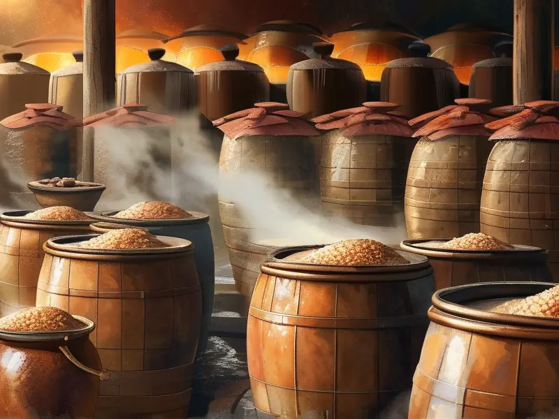 浓香型白酒传统酿造工艺现场实拍