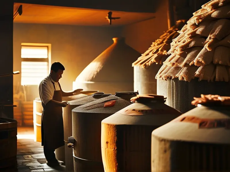 浓香型与酱香型白酒工艺对比实景图