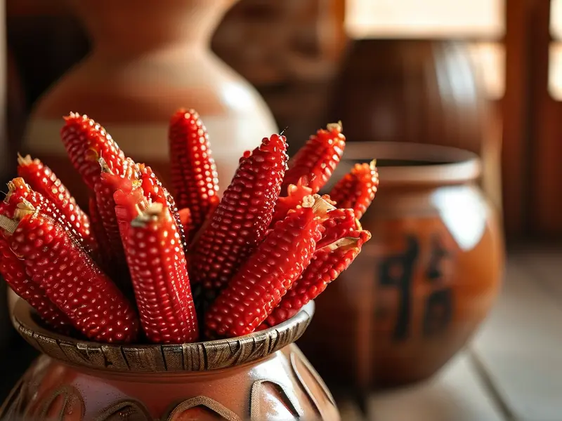 优质糯高粱原料与传统酿酒器具展示