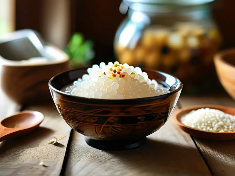 自制糯米甜酒成品展示