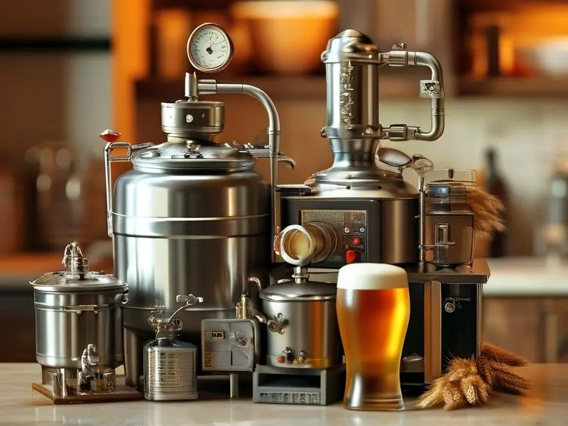 小型啤酒酿造设备实景展示