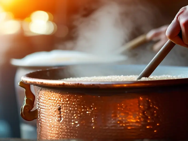 传统啤酒酿造糖化过程实景展示