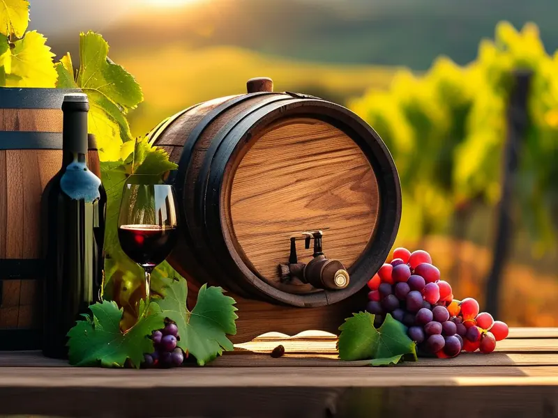 葡萄酒酿制初期准备工具与原料展示