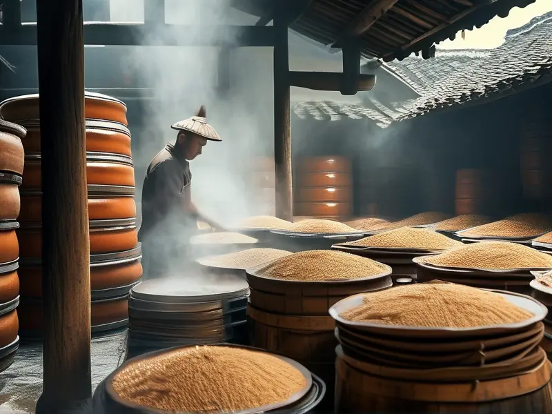 黔王酿酒传统工艺实景展示