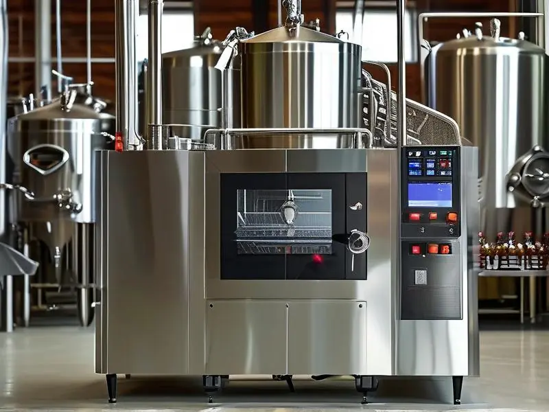 全自动酿酒机械设备工作实拍图