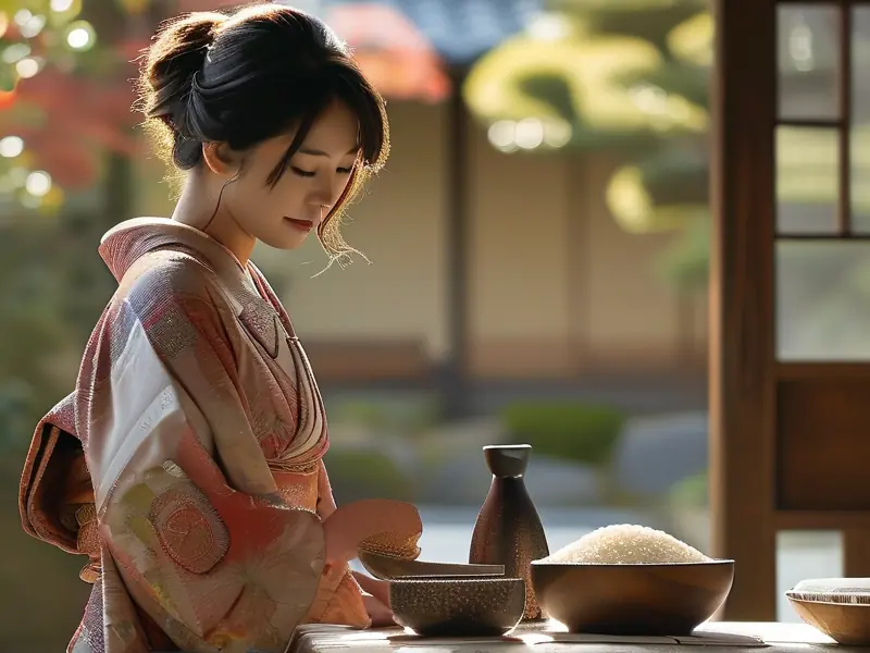 日本传统口嚼酒制作过程