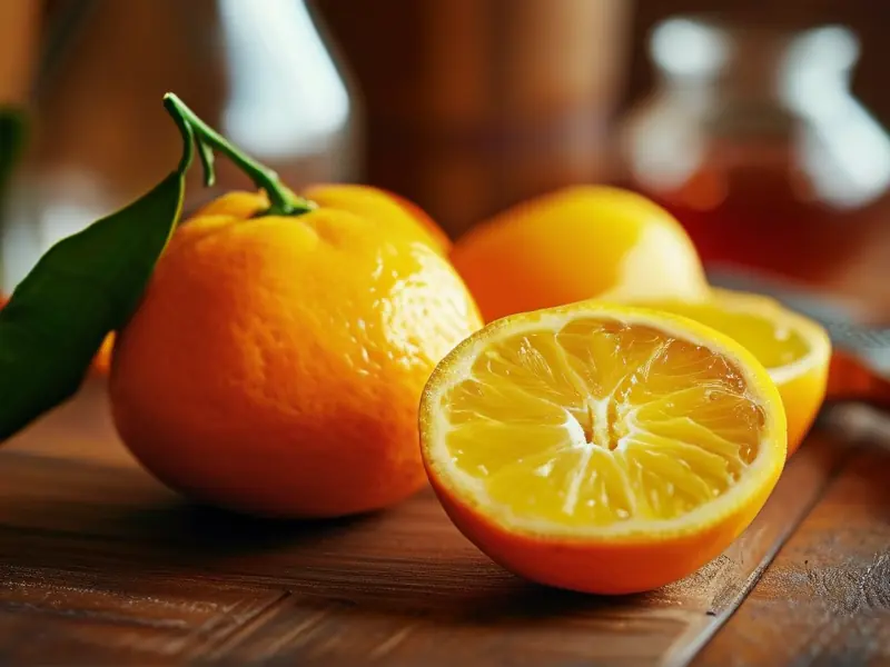 自制橘子酒原料与成品展示