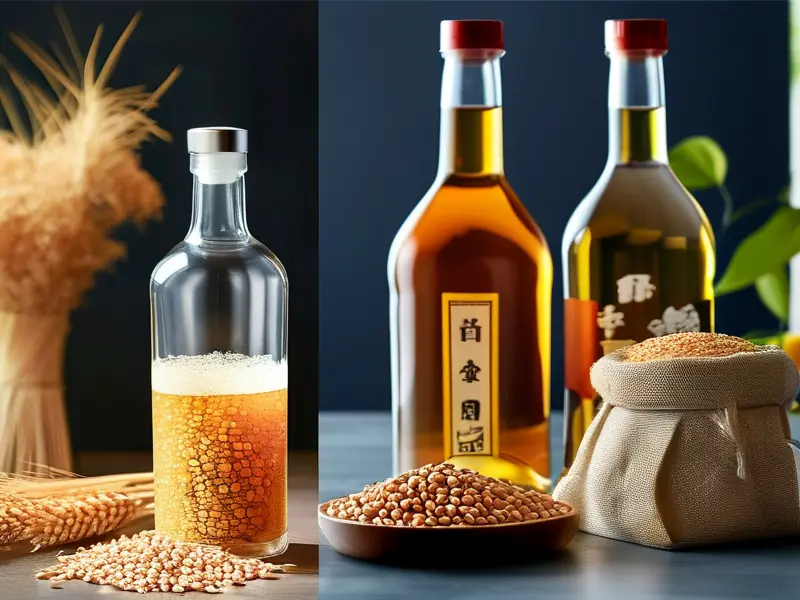 粮食酒与勾兑酒对比图