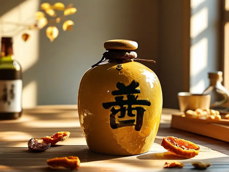 自制陈皮酒展示图