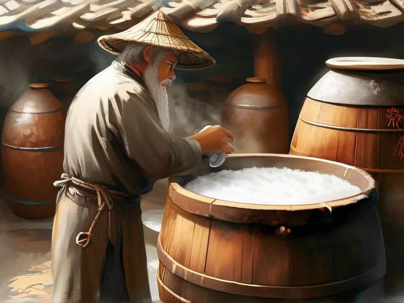 传统散酒酿造工艺流程实拍图集