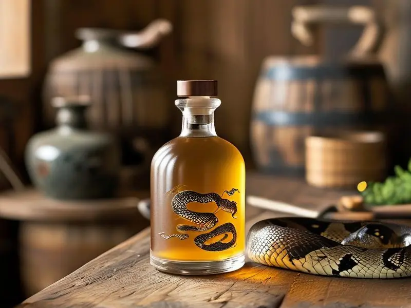 蛇胆酒泡制过程展示