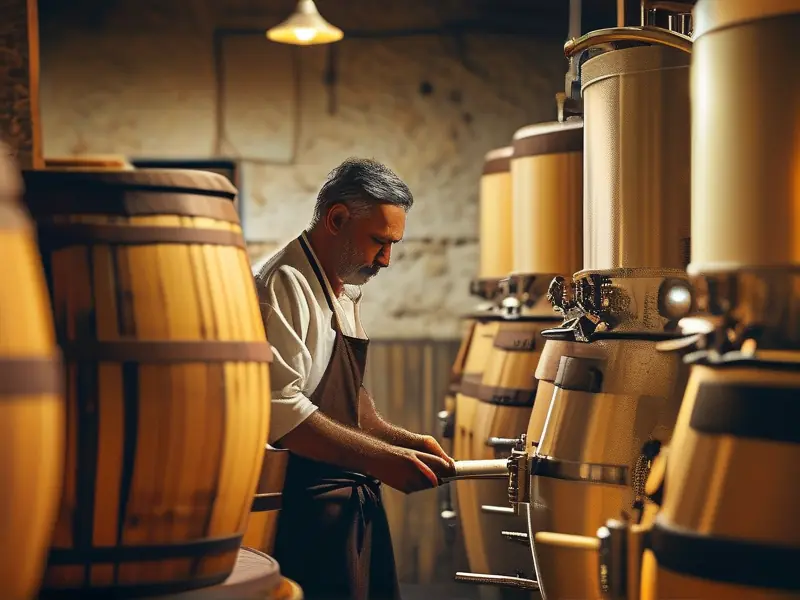 双曲酿酒工艺实际操作场景