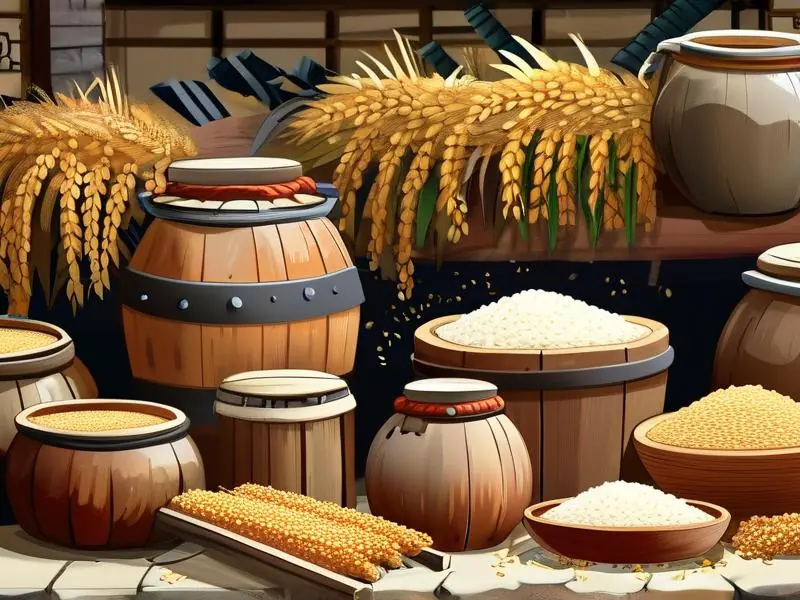 传统黍米酿酒工艺展示