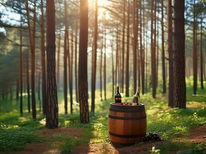 松间酿酒的传统工艺场景