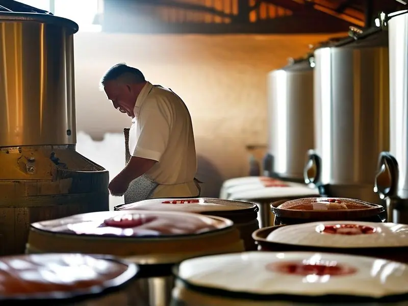 特香型白酒酿造工艺流程中的发酵环节