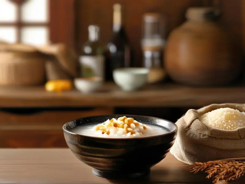 家庭自制甜白酒成品展示