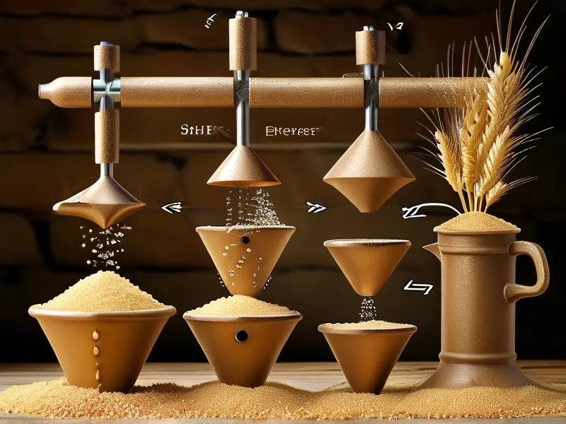 小麦啤酒酿造工艺流程示意图