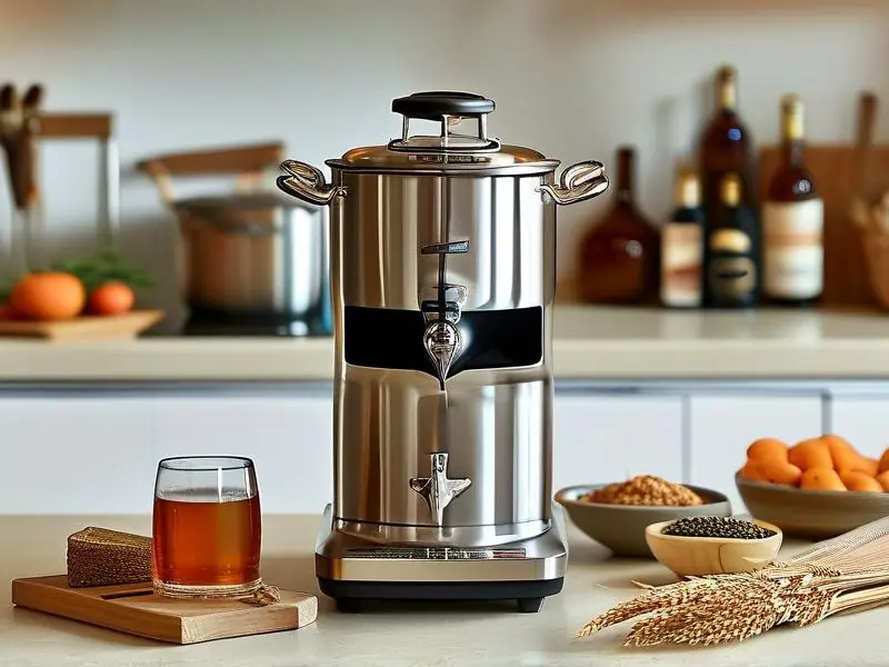 小型家庭酿酒机实景使用图