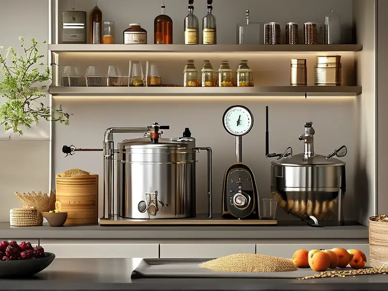 小型家庭式酿酒设备套装展示