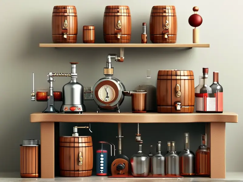 小型自酿白酒设备套装展示