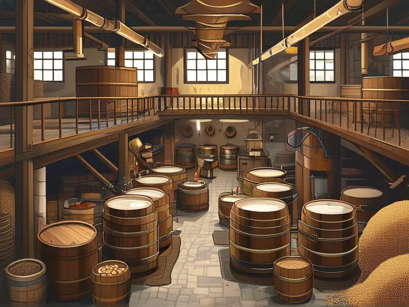 小作坊做酒的实际操作场景