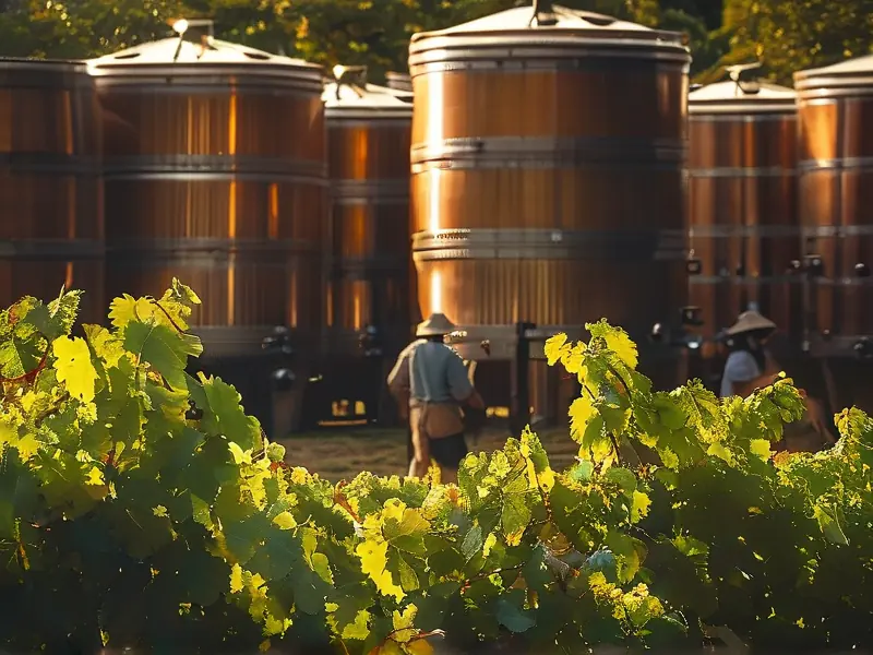 xo酒原料采摘与蒸馏设备工作场景