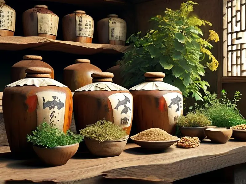 传统药酒酿造过程展示