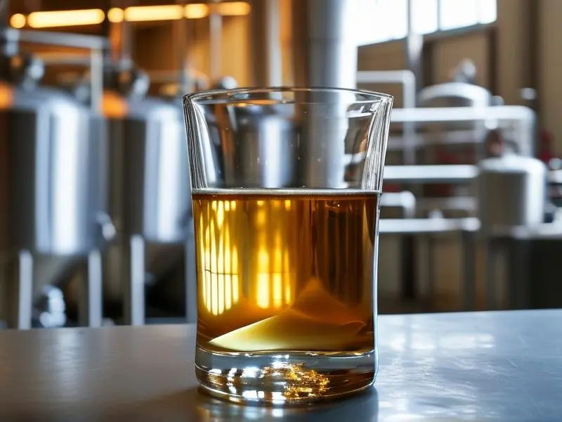 液态化白酒成品展示与酿造设备实景