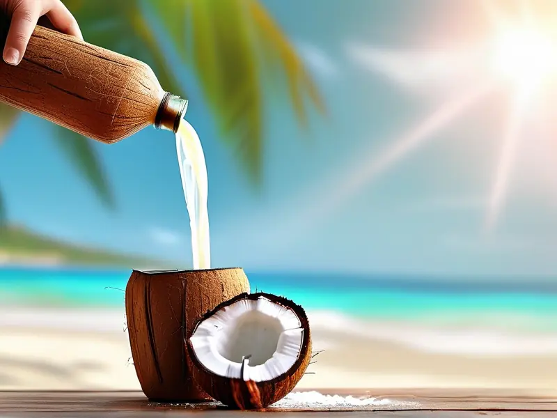 椰子酒酿造原料准备过程