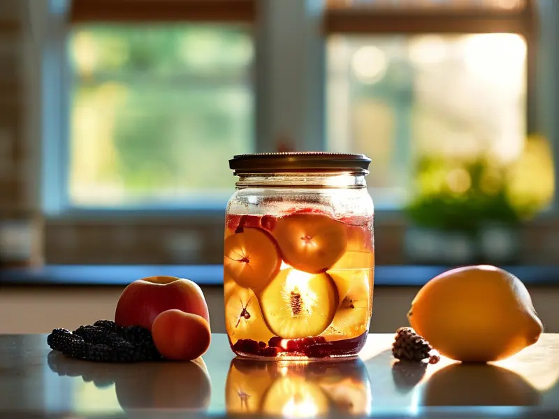 酿酒师用酒曲制作果酒的过程