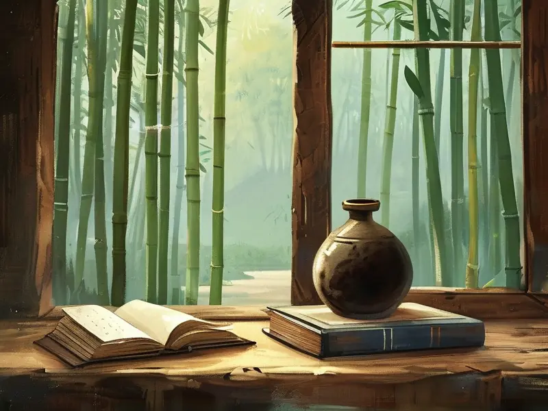 古代文人饮酒读书场景