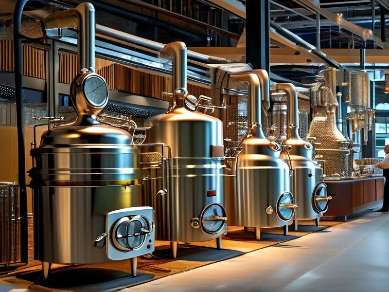 玉米酿酒设备实景展示图-南楼山酿酒技术网