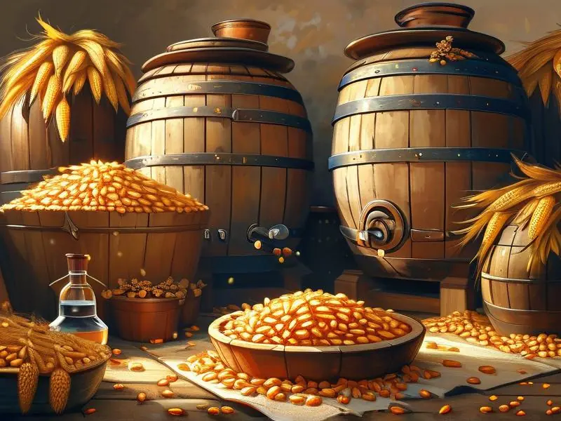 专业酿酒师检查玉米酒发酵过程