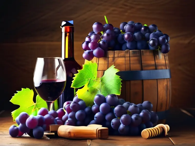 家庭自酿葡萄酒的过程展示