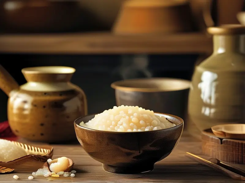 家庭自制糯米甜酒成品展示