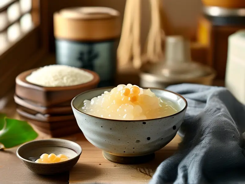 家庭自制糯米甜酒成品展示