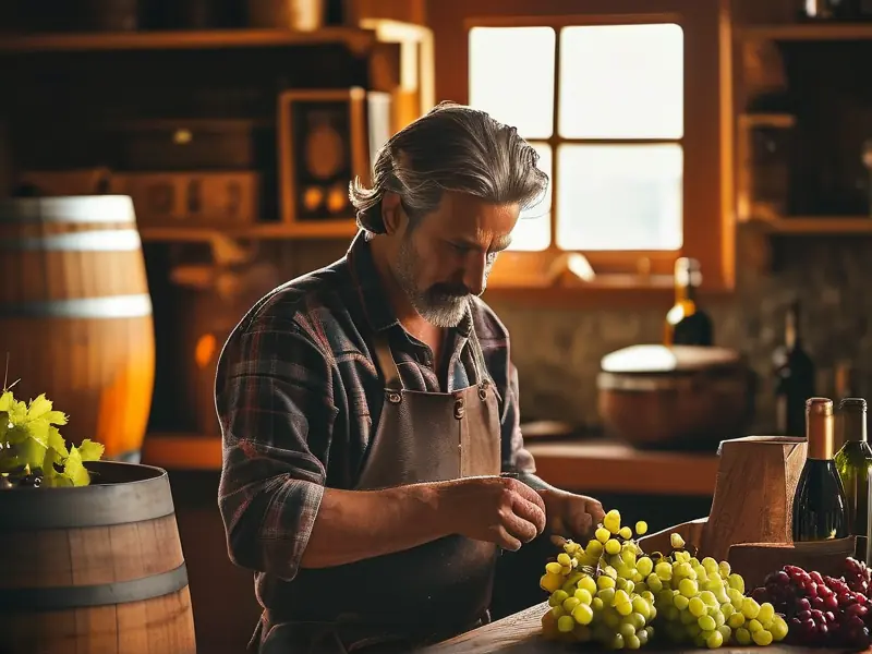 自酿葡萄酒视频教程中的葡萄挑选步骤