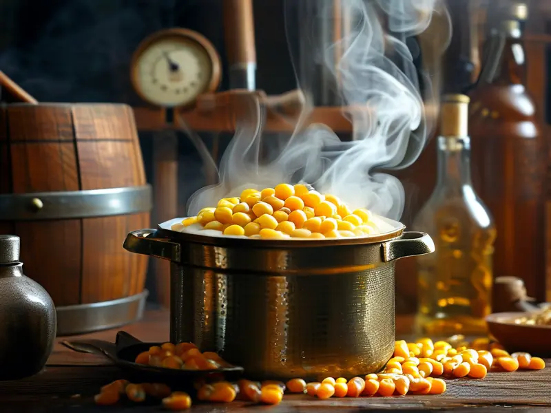 蒸玉米酒的关键步骤——玉米蒸煮过程