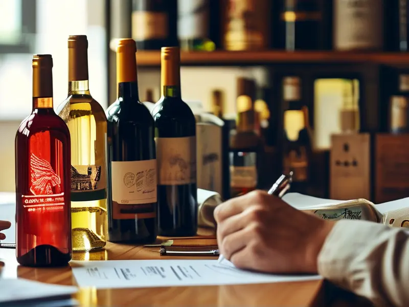 酒水商标注册申请过程示意图